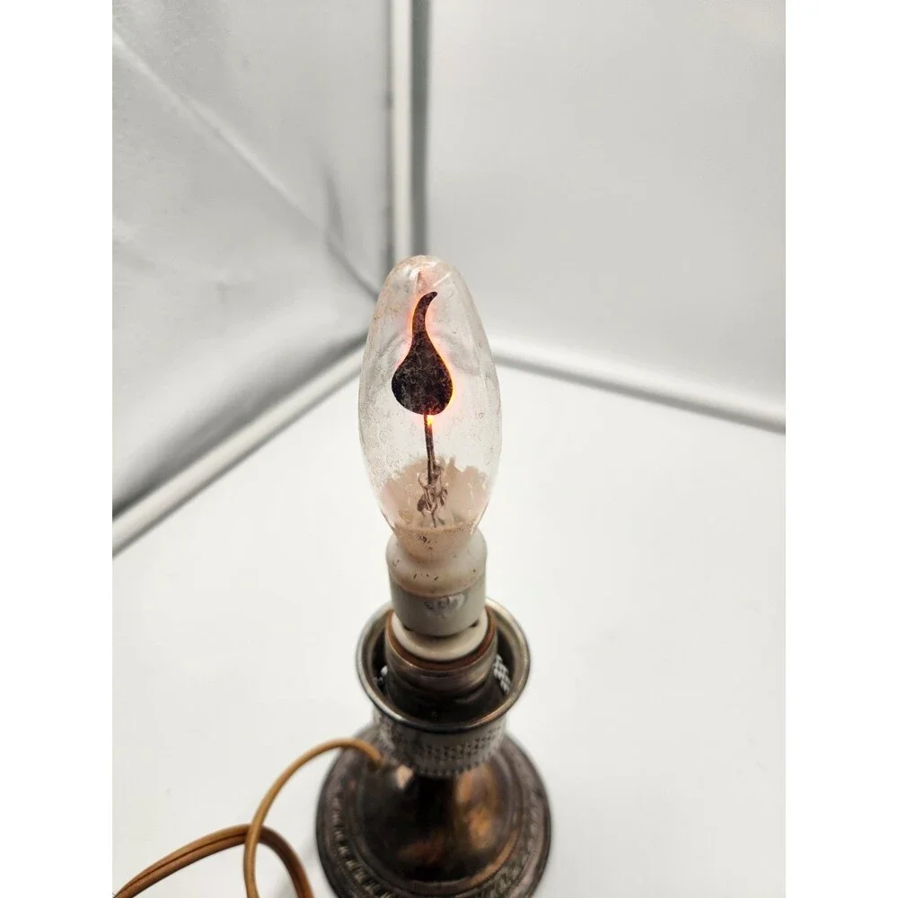 Vintage Flicker Flame Flamescent Designer Light Bulb Candelabra Base Lightbulb